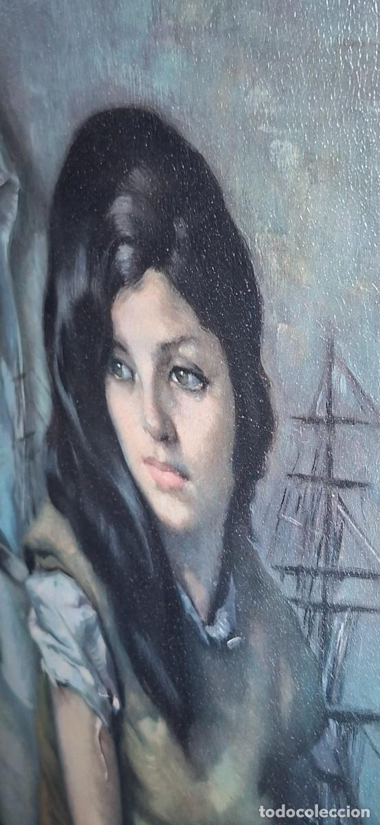 Arte: Reproducci&oacute;n &rdquo;La Gitana y el puerto&rdquo; de Francisco Ribera - Foto 3