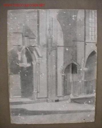Arte: DIBUJO 24x32 ANONIMO Catedral - Foto 1
