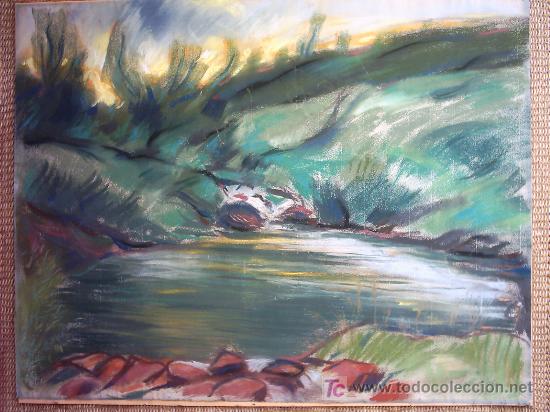 Arte: ROLF KOCHIN. CERAS SOBRE PAPEL. FIRMADO Y FECHADO EN 1957. 62 x 50 cm.