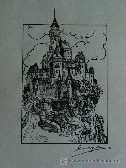 Arte: ILUSTRACI&Oacute;N A TINTA. ORIGINAL FIRMADA
