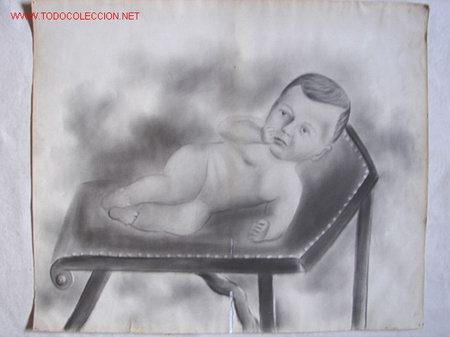 Arte: DIBUJO ARTISTICO, UN BEB&Eacute; - Foto 1