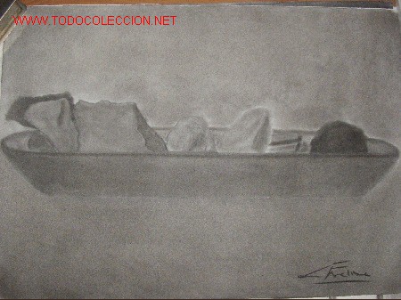 Arte: Dibujo a carboncillo. 50x70cms - Foto 1