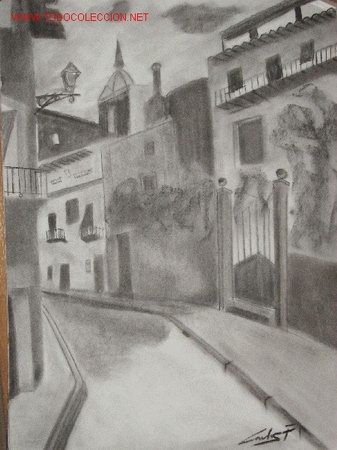 Arte: Dibujo a carboncillo . 50x70cms - Foto 1