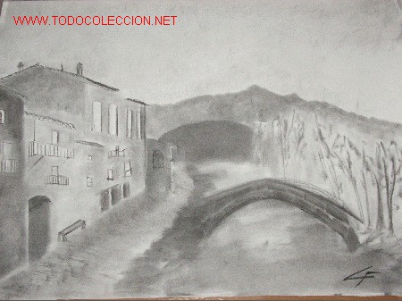 Arte: Dibujo a carboncillo. 50x70cms - Foto 1