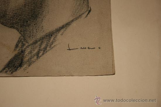 Arte: antiguo dibujo a carbon - Foto 2