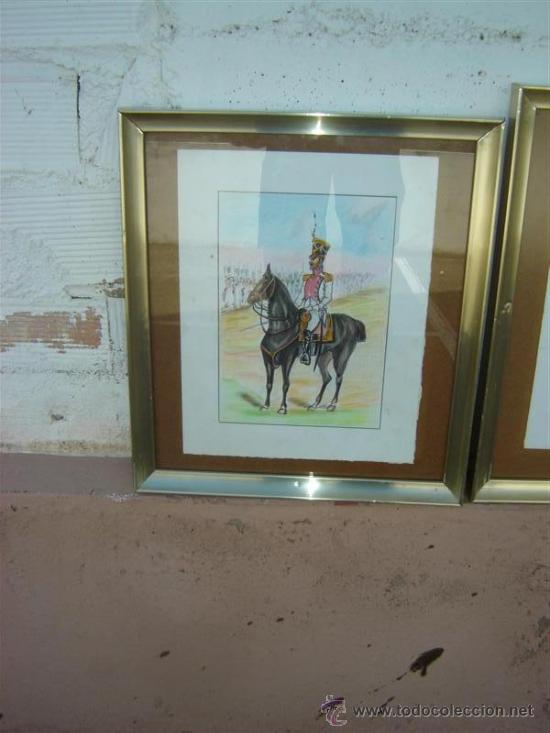 Arte: 4 dibujos en lapiz. militar - Foto 2