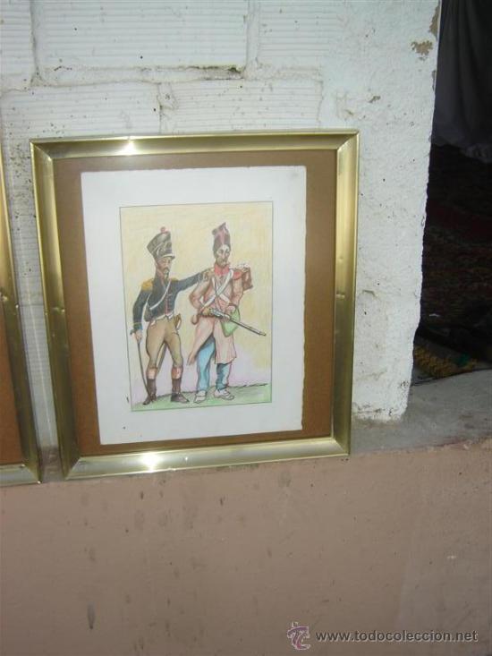 Arte: 4 dibujos en lapiz. militar - Foto 4