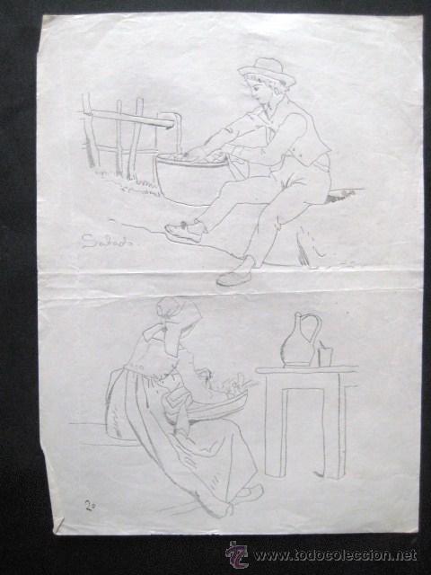 Kunst: DIBUJO A LAPIZ A&Ntilde;OS 30.- MUY BONITO-. ENVIO GRATIS&iexcl;&iexcl;&iexcl;