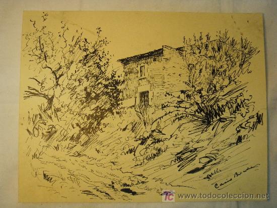 Arte: CASIO BOADA DIBUJO A PLUMILLA DE 1942 - Foto 1