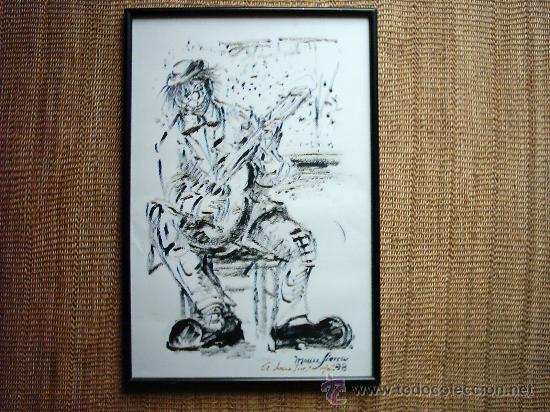 Art: MANN SIERRA. CERAS/PAPEL. FECHADO EN 1998. 56 x 36 cm. FIRMADO.