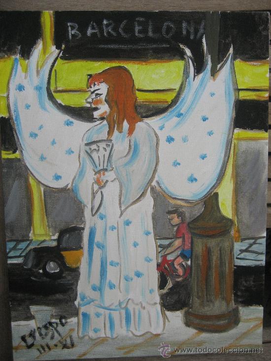 Arte: Angel ,Ramblas de Barcelona - Foto 1