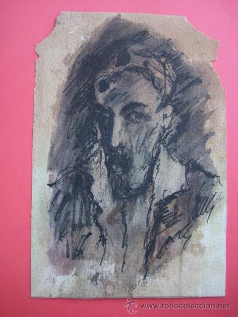 Kunst: ANTIGUO DIBUJO-RETRATO. FIRMADO.. ENVIO GRATIS&iexcl;&iexcl;&iexcl;