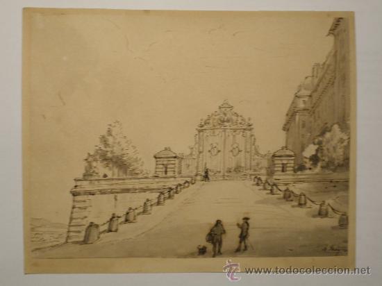 Arte: H. MAYEU. LA PUERTA DE ENTRADA AL PALACIO. - Foto 1