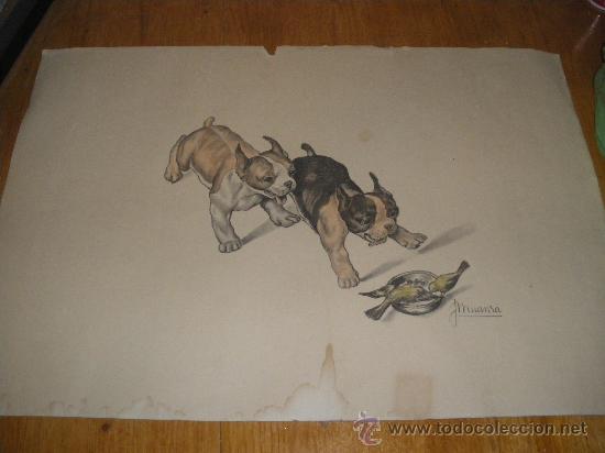 Arte: DIBUJO ORIGINAL DE J MUANRA. - Foto 1