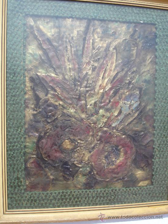 Art: PINTURA CON RELIEVE Y BORDADO ALREDEDOR(ALAEZ)