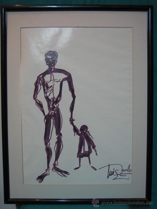 Arte: Dibujo de padre con ni&ntilde;a - Foto 2