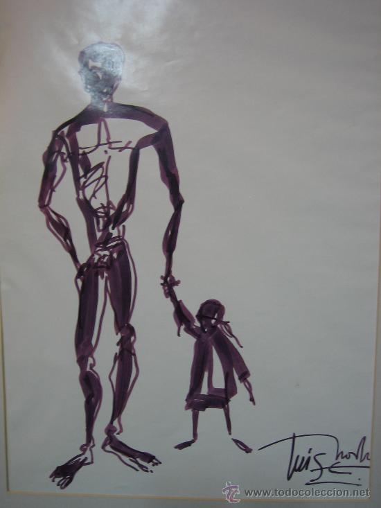 Arte: Dibujo de padre con ni&ntilde;a - Foto 1