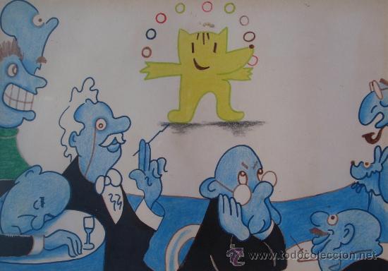 Arte: Original de Xavier Cugat - dibujo - El espectaculo Cobi - Foto 2