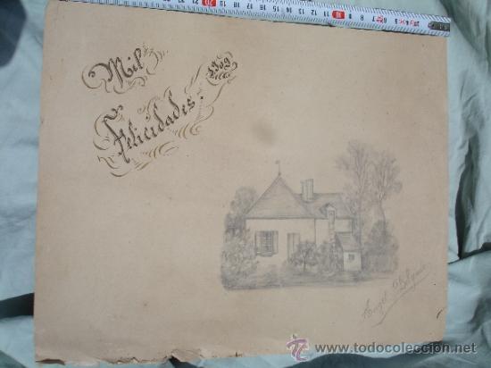 Art: DIBUJO  FELICITACI&Oacute;N NAVIDE&Ntilde;A FIRMADA ANGEL DELGADO