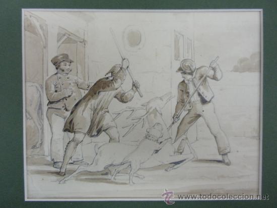 Arte: ANONIMO. ESCENA DE CAZA - Foto 1