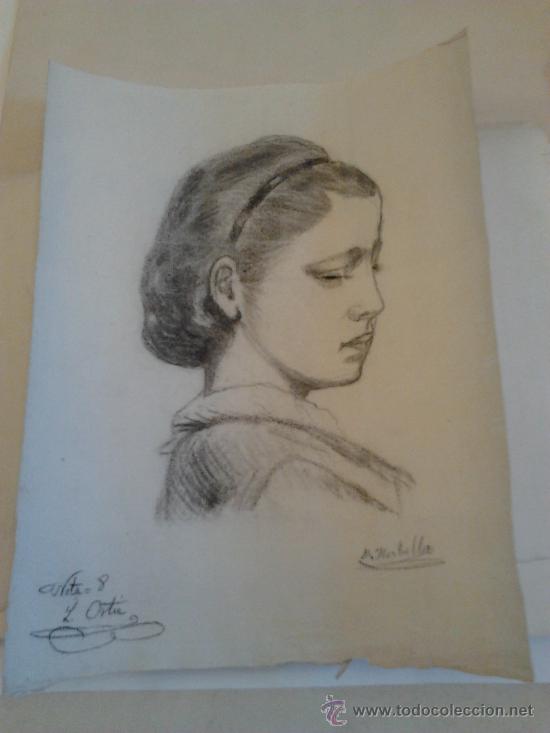 Arte: dibujo 1888 de 31x24 cms - Foto 2