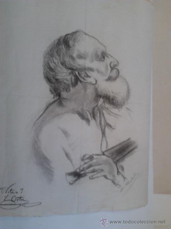 Arte: dibujo 1888 de 32x24 cms - Foto 1
