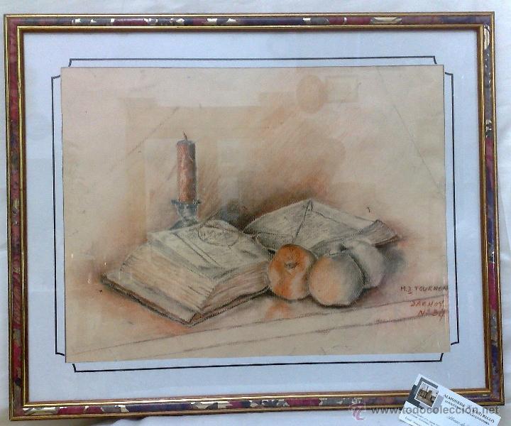 Arte: FIRMADO -.M.D.TOURNON.- DAENOY.- BODEG&Oacute;N. - Foto 8