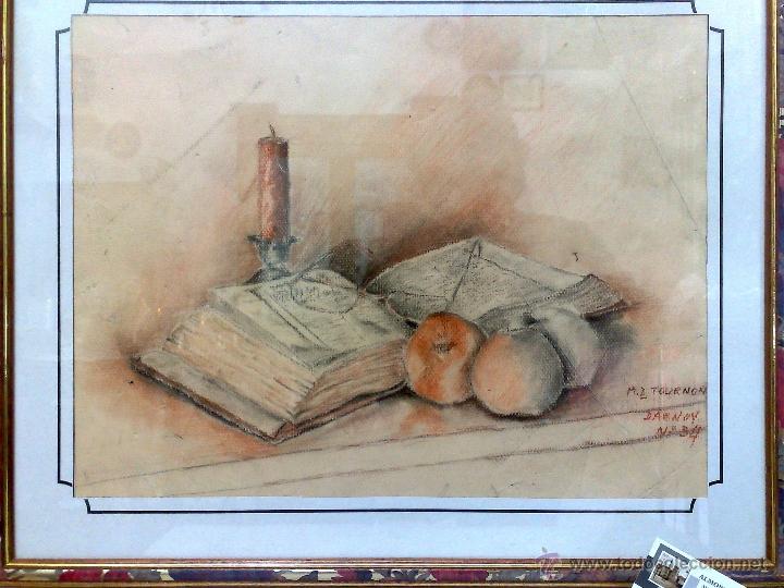Arte: FIRMADO -.M.D.TOURNON.- DAENOY.- BODEG&Oacute;N. - Foto 9