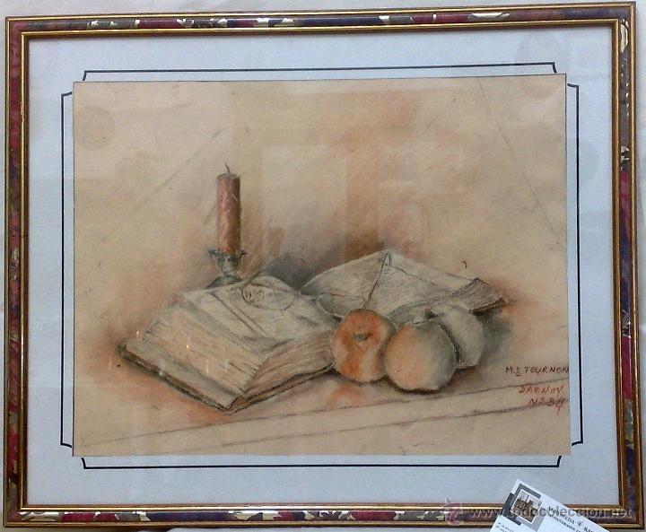 Arte: FIRMADO -.M.D.TOURNON.- DAENOY.- BODEG&Oacute;N. - Foto 12