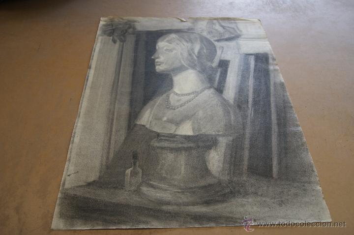 Arte: Anonimo. Dibujo a carbon. - Foto 1