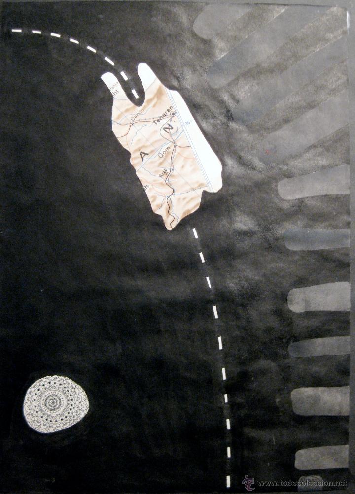 Arte: FRANCESC VIDAL. T&Eacute;CNICA MIXTA Y COLLAGE ORIGINAL - Foto 1