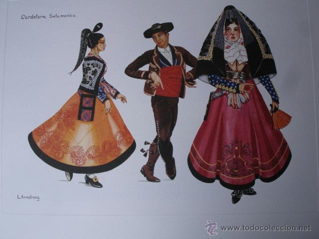 Arte: SALAMANCA .CANDELARIO TRAJES ESPA&Ntilde;OLES.PAPEL GRAN CALIDA Y ALTO GRAMAJE.42X56.5