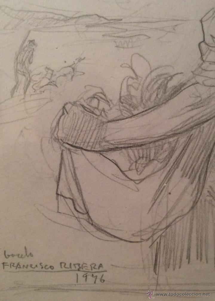 Arte: FRANCISCO RIBERA , DIBUJO - BOCETO ORIGINAL - Foto 2