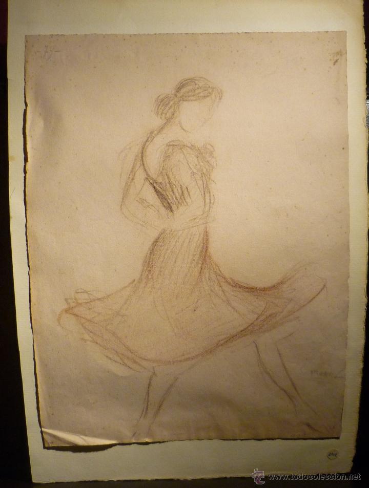 Arte: BAILARINA POR SEGUNDO MATILLA (1862-1937)