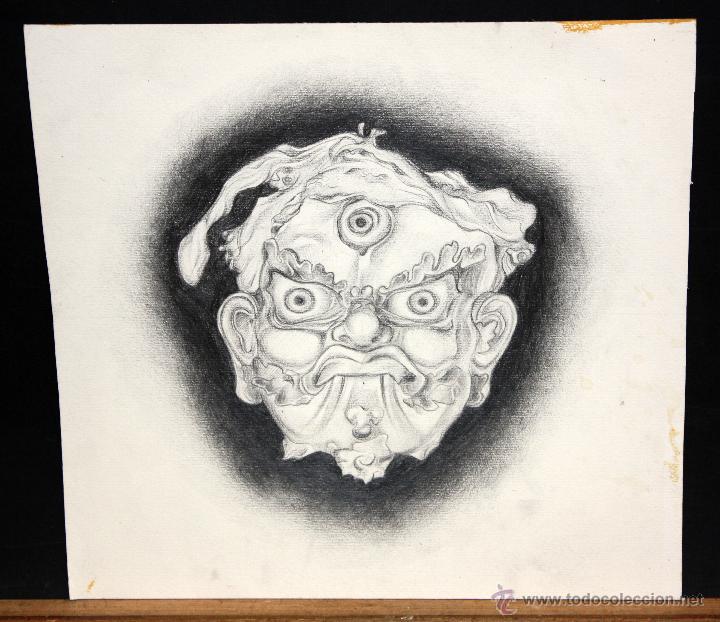 Arte: ANONIMO. DIBUJO A CARBON. ABSTRACTO - Foto 1
