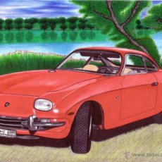 Arte: DIBUJO HIPERREALISTA (AUTOMÓVIL). * LAMBORGHINI 350 GT 1964-68 * (TÉCNICA MIXTA). DE D. NAVASCUÉS. Lote 52878437