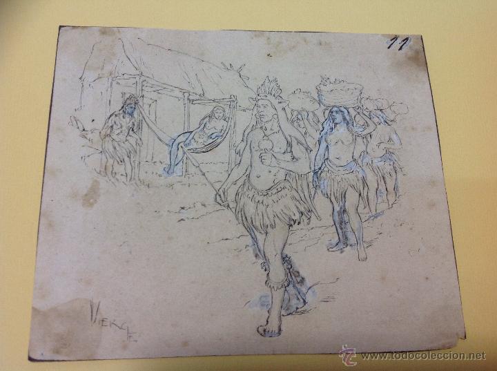 Arte: Daniel Urrabieta Vierge. Indios - Foto 1