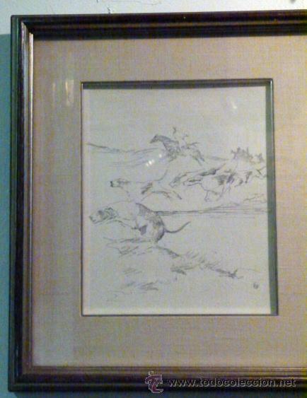 Arte: Dibujo original de Eberhard Schlotter con marco - Foto 1