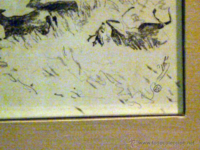 Arte: Dibujo original de Eberhard Schlotter con marco - Foto 3