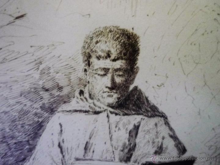 Arte: Fraile leyendo. Firmado - Foto 13