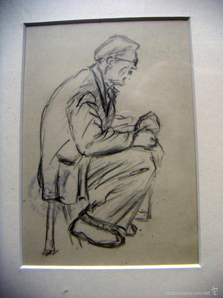 Arte: 2 Dibujos de Rafael Botella con marco de &eacute;poca - Foto 3