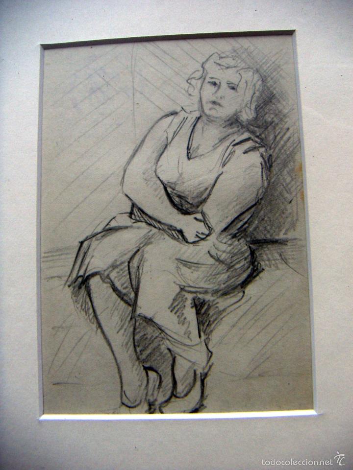 Arte: 2 Dibujos de Rafael Botella con marco de &eacute;poca - Foto 4