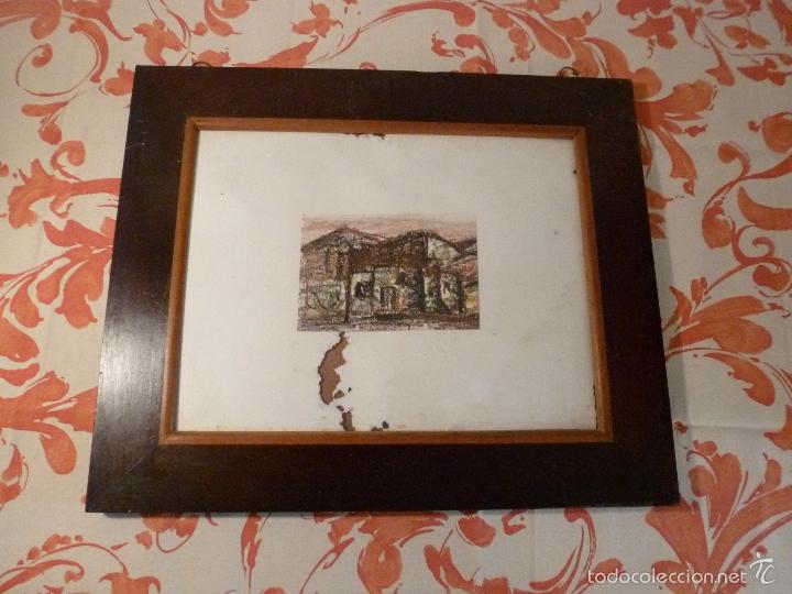 Arte: marce de madera con pastel casas - Foto 1