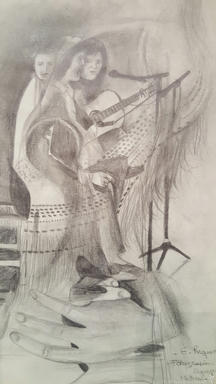 Arte: Dibujo a lapiz, 40x30cm E.Requena - Foto 1