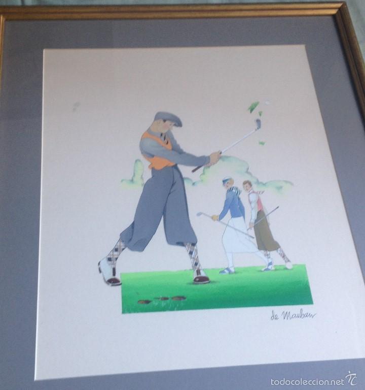 Arte: jugando al golf tecnica mixta - Foto 1