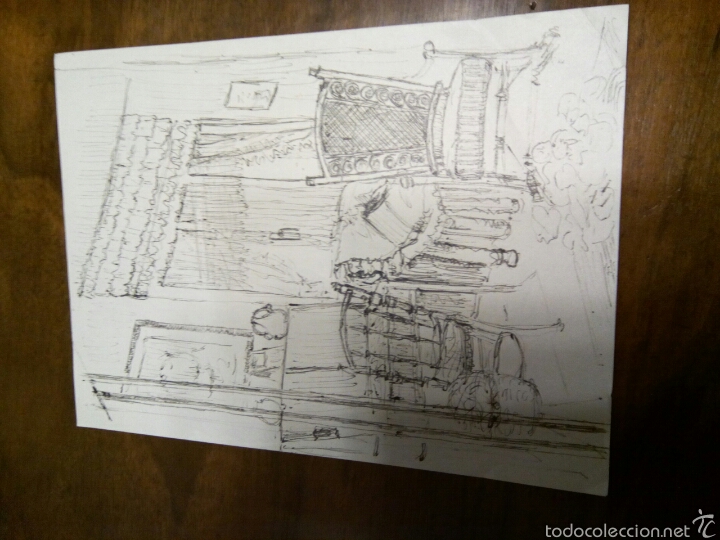 Arte: * ANTIGUOS DIBUJOS DE INTERIORES - Foto 2