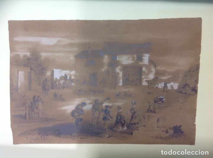 Arte: Francois conpte-calis. Escena. - Foto 1