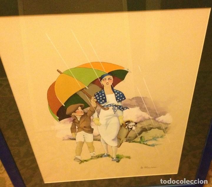 Arte: TARDE DE LLUVIA EN EL GOLF - Foto 1
