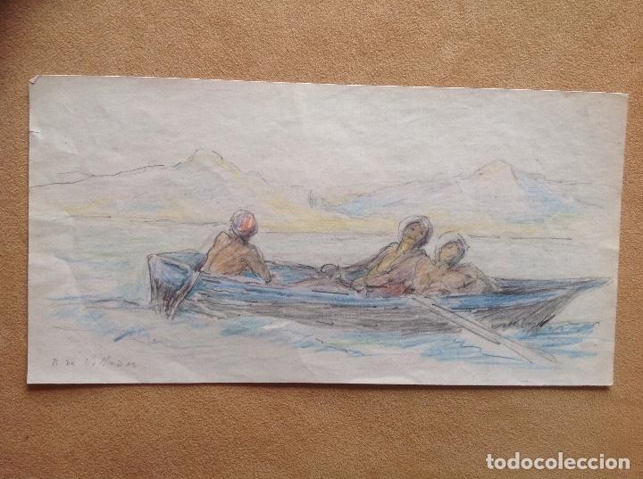 Arte: Ricardo de Villodas. En la barca. - Foto 1
