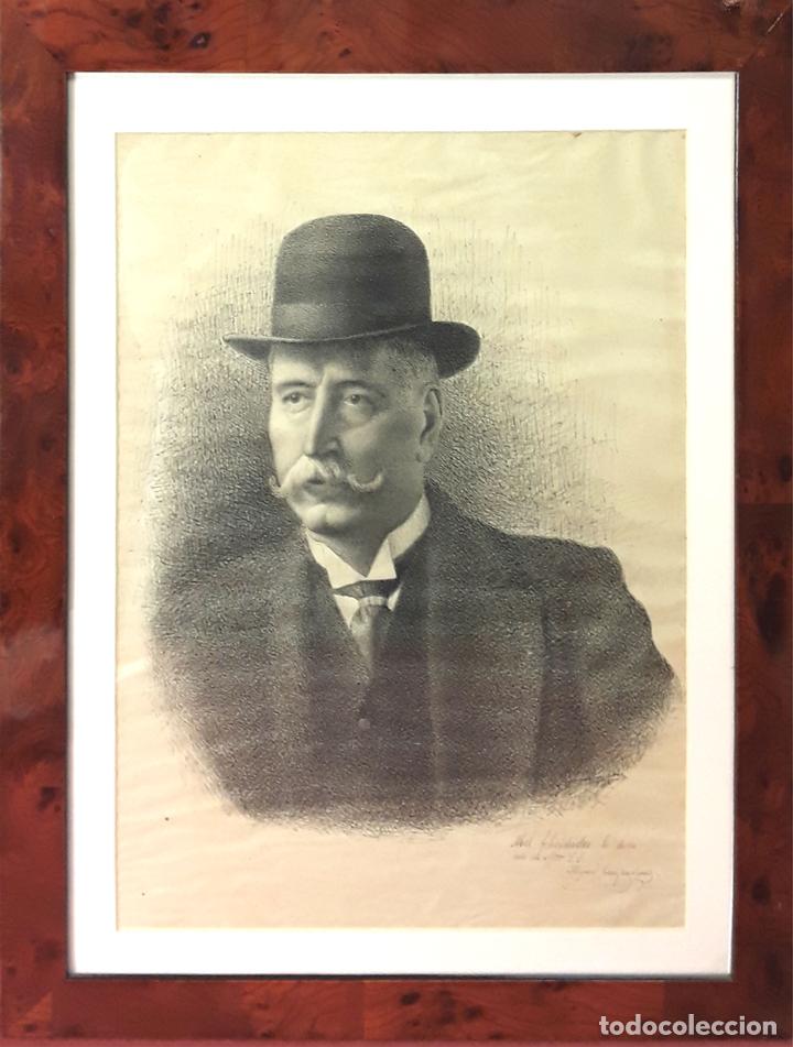 Art: RETRATO. DIBUJO A PLUMILLA. MIGUEL CAMPSAULINAS. ESPA&Ntilde;A. PRIMERA MITAD SIGLO XX